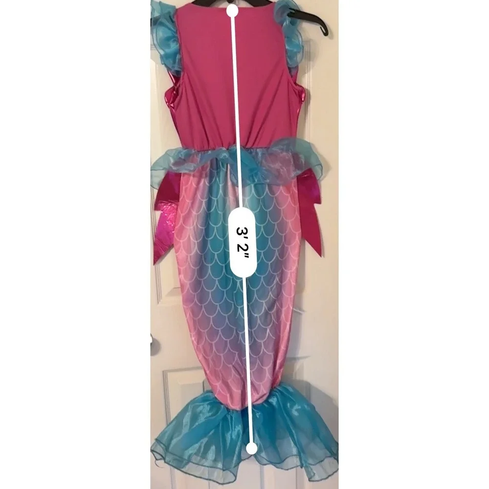Spooktacular Creations Mermaid Costume Dress Kids Size M Halloween‎ Preowned EUC